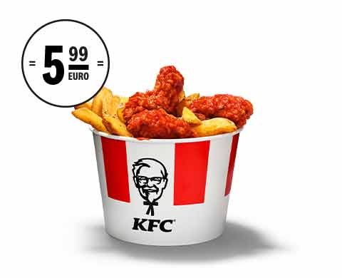 Bucket for One Hot Wings Dunked