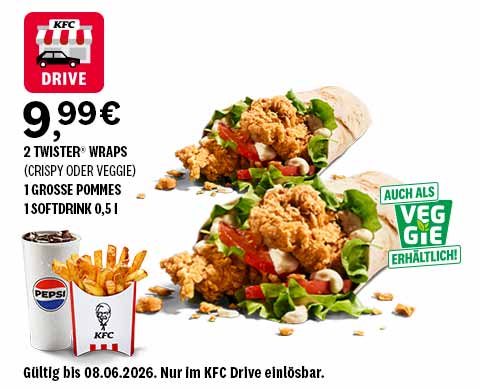 Drive Deal 2  (nur bei Bestellungen am Drive einlösbar)
